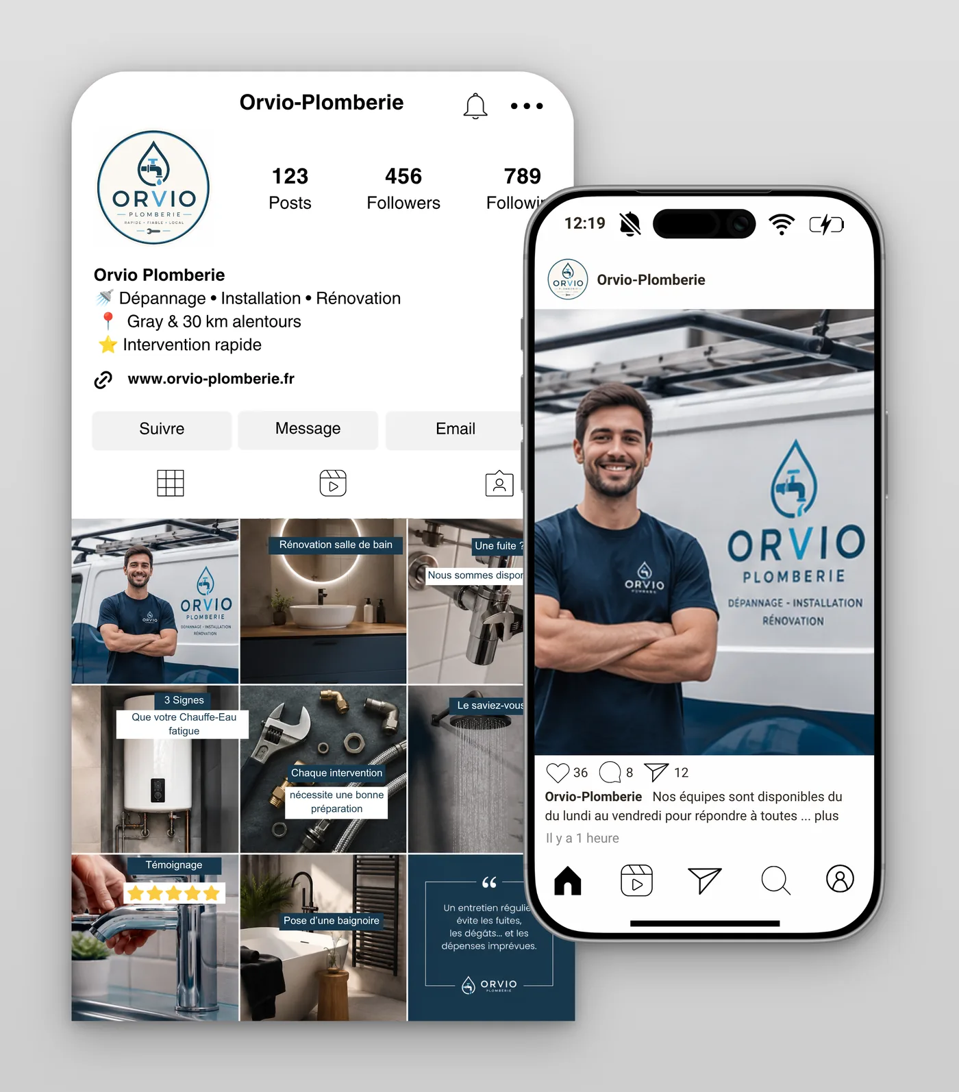Gestion des réseaux sociaux pour un artisan local